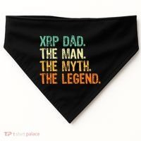 Xrp Dad Crypto Merchandise Man Myth Legend USA-Made Doggie Bandana thumb 0