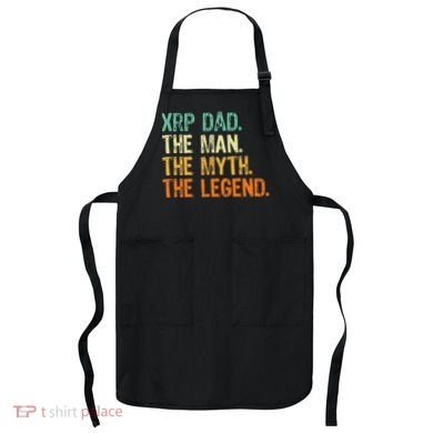 Xrp Dad Crypto Merchandise Man Myth Legend Apron