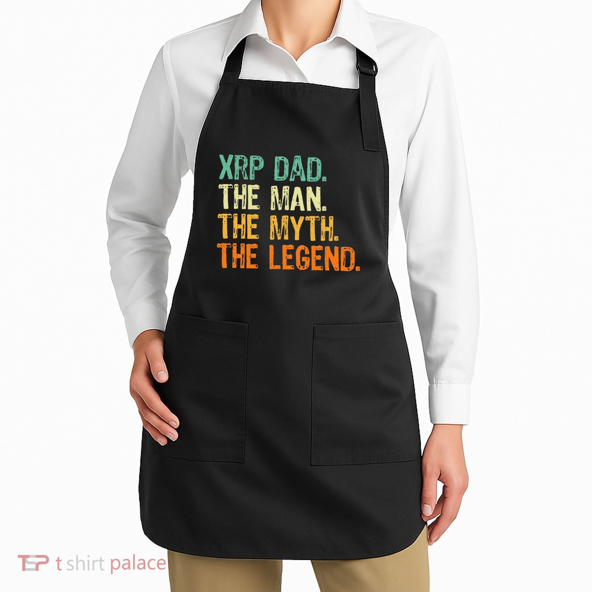 Xrp Dad Crypto Merchandise Man Myth Legend Apron