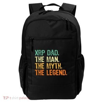 Xrp Dad Crypto Merchandise Man Myth Legend Backpack