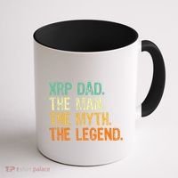 Xrp Dad Crypto Merchandise Man Myth Legend Coffee Mug thumb 1