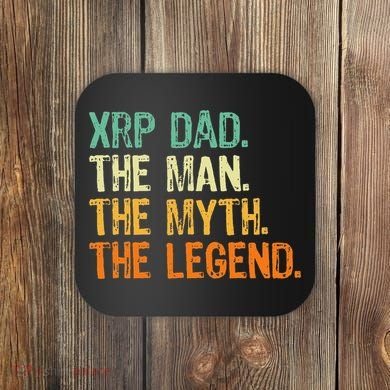 Xrp Dad Crypto Merchandise Man Myth Legend Coaster