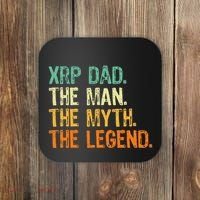 Xrp Dad Crypto Merchandise Man Myth Legend Coaster thumb 0