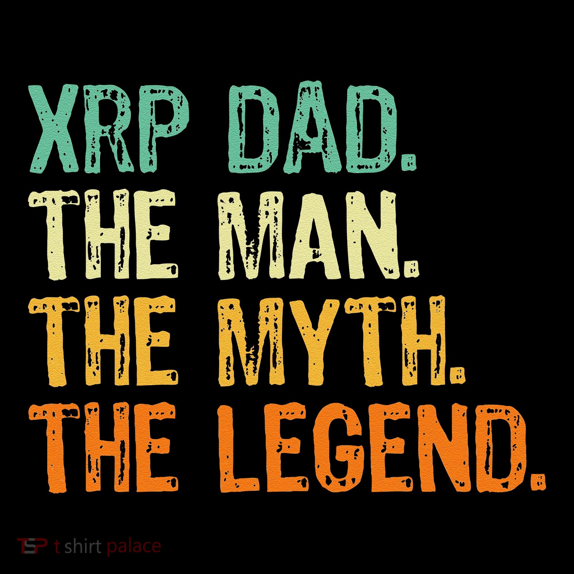 Xrp Dad Crypto Merchandise Man Myth Legend Baby Bodysuit