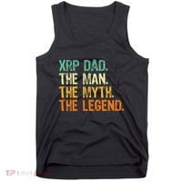 Xrp Dad Crypto Merchandise Man Myth Legend Tank Top thumb 0