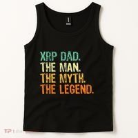 Xrp Dad Crypto Merchandise Man Myth Legend Tank Top thumb 2