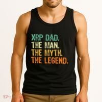 Xrp Dad Crypto Merchandise Man Myth Legend Tank Top thumb 3