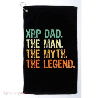 Xrp Dad Crypto Merchandise Man Myth Legend Golf Towel