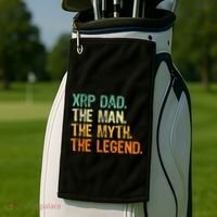 Xrp Dad Crypto Merchandise Man Myth Legend Golf Towel thumb 2