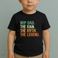 Xrp Dad Crypto Merchandise Man Myth Legend Toddler T-Shirt thumb 2