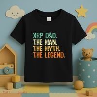 Xrp Dad Crypto Merchandise Man Myth Legend Toddler T-Shirt thumb 3