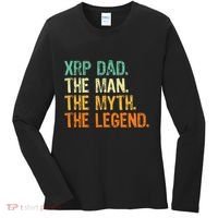 Xrp Dad Crypto Merchandise Man Myth Legend Women's Long Sleeve Shirt thumb 0
