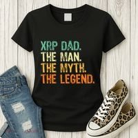 Xrp Dad Crypto Merchandise Man Myth Legend Women's T-Shirt thumb 3