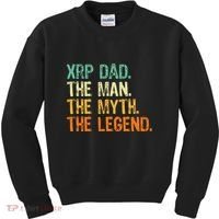 Xrp Dad Crypto Merchandise Man Myth Legend Kids Sweatshirt thumb 0