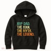 Xrp Dad Crypto Merchandise Man Myth Legend Kids Hoodie thumb 0