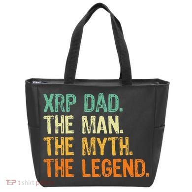 Xrp Dad Crypto Merchandise Man Myth Legend Tote Bag