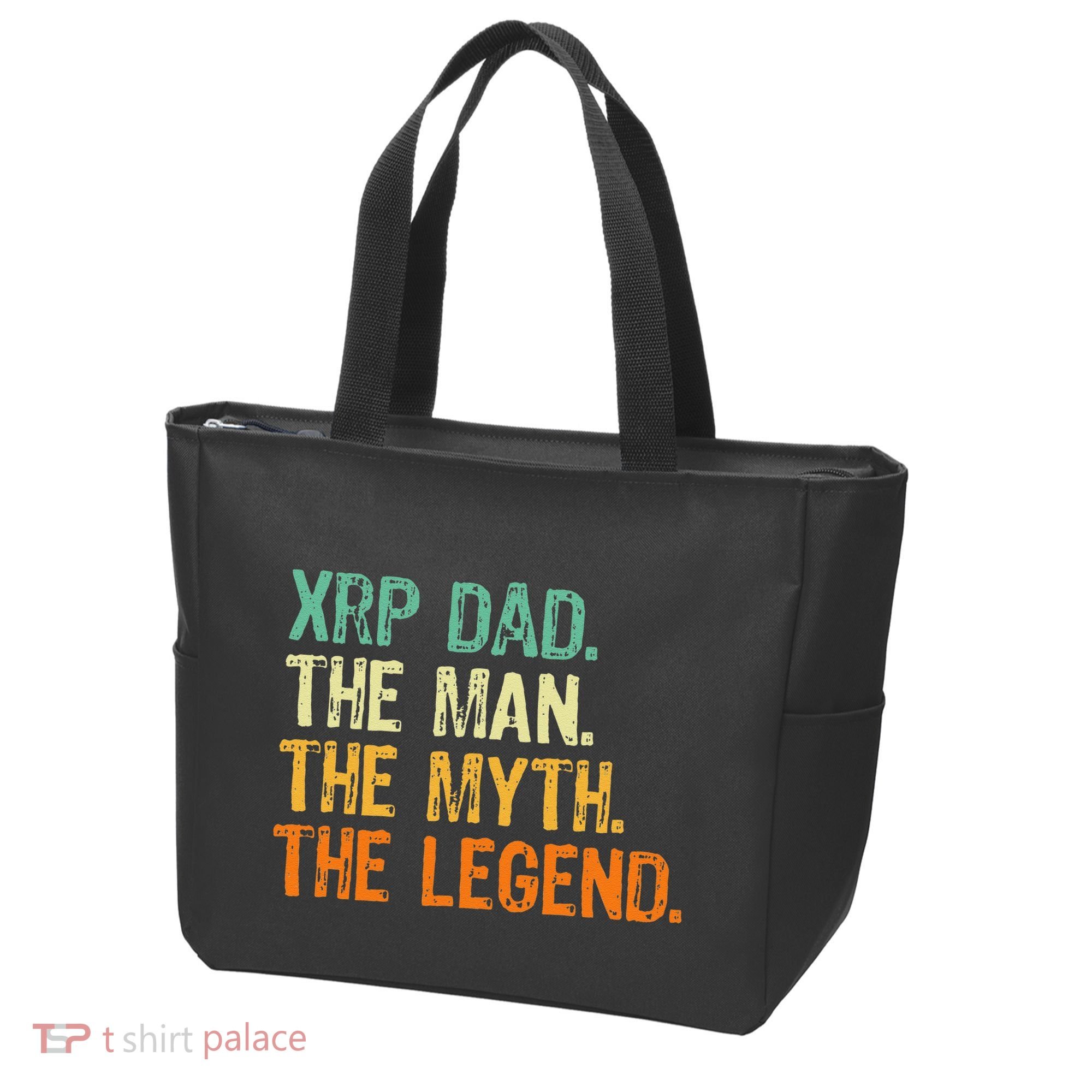 Xrp Dad Crypto Merchandise Man Myth Legend Tote Bag