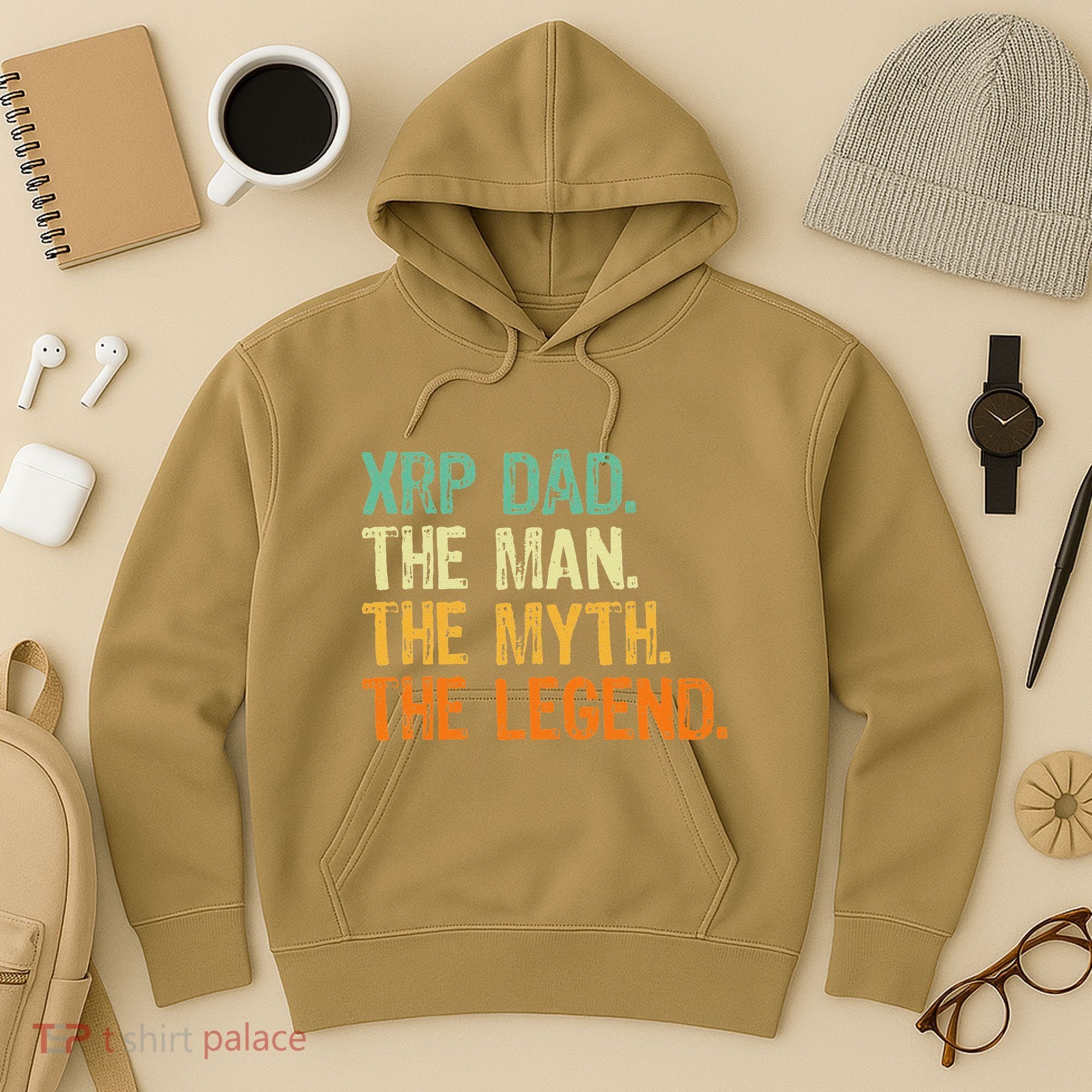 Xrp Dad Crypto Merchandise Man Myth Legend Hoodie
