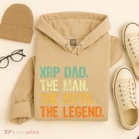 Xrp Dad Crypto Merchandise Man Myth Legend Hoodie thumb 4