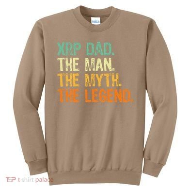 Xrp Dad Crypto Merchandise Man Myth Legend Sweatshirt