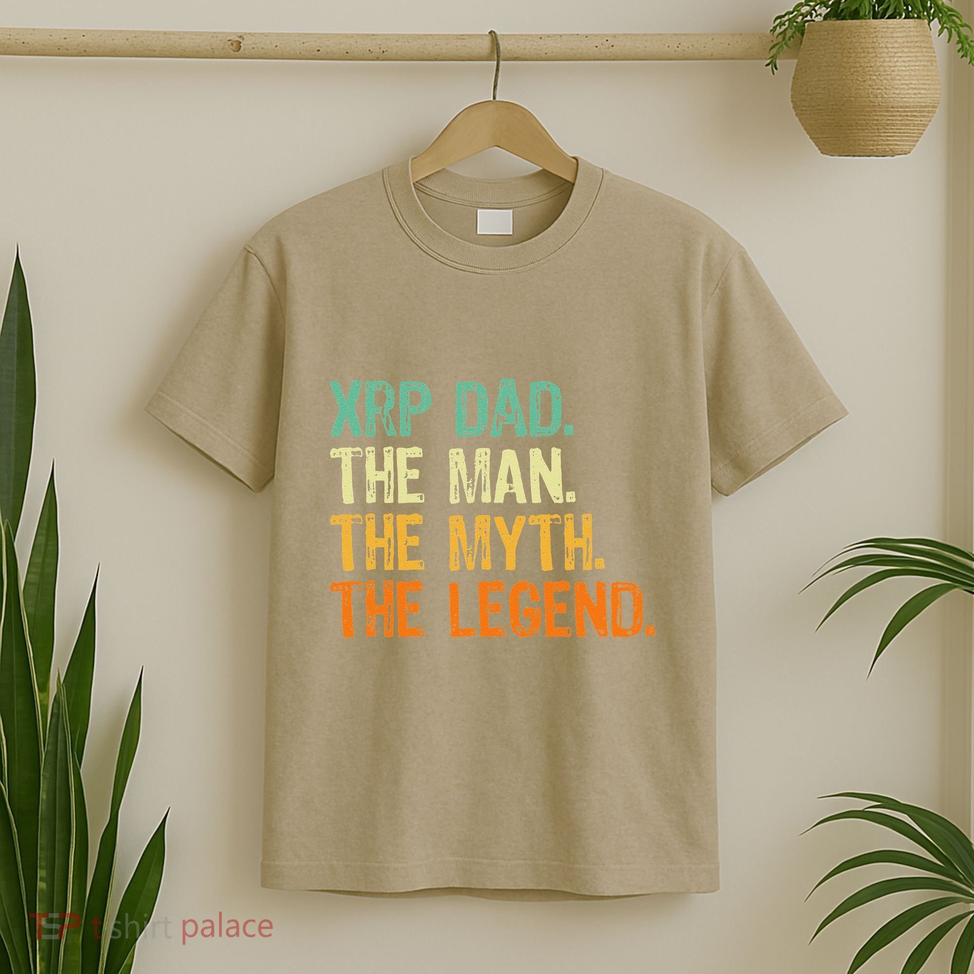 Xrp Dad Crypto Merchandise Man Myth Legend T-Shirt