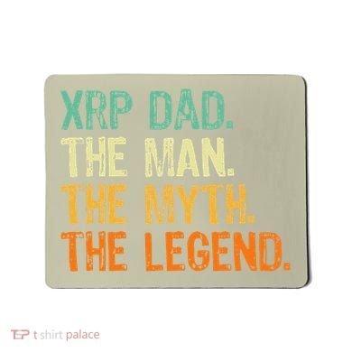 Xrp Dad Crypto Merchandise Man Myth Legend Mousepad