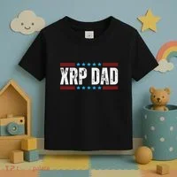 Xrp Dad Crypto Merchandise Toddler T-Shirt thumb 3