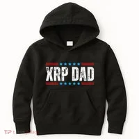 Xrp Dad Crypto Merchandise Kids Hoodie thumb 0