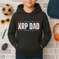 Xrp Dad Crypto Merchandise Kids Hoodie thumb 2