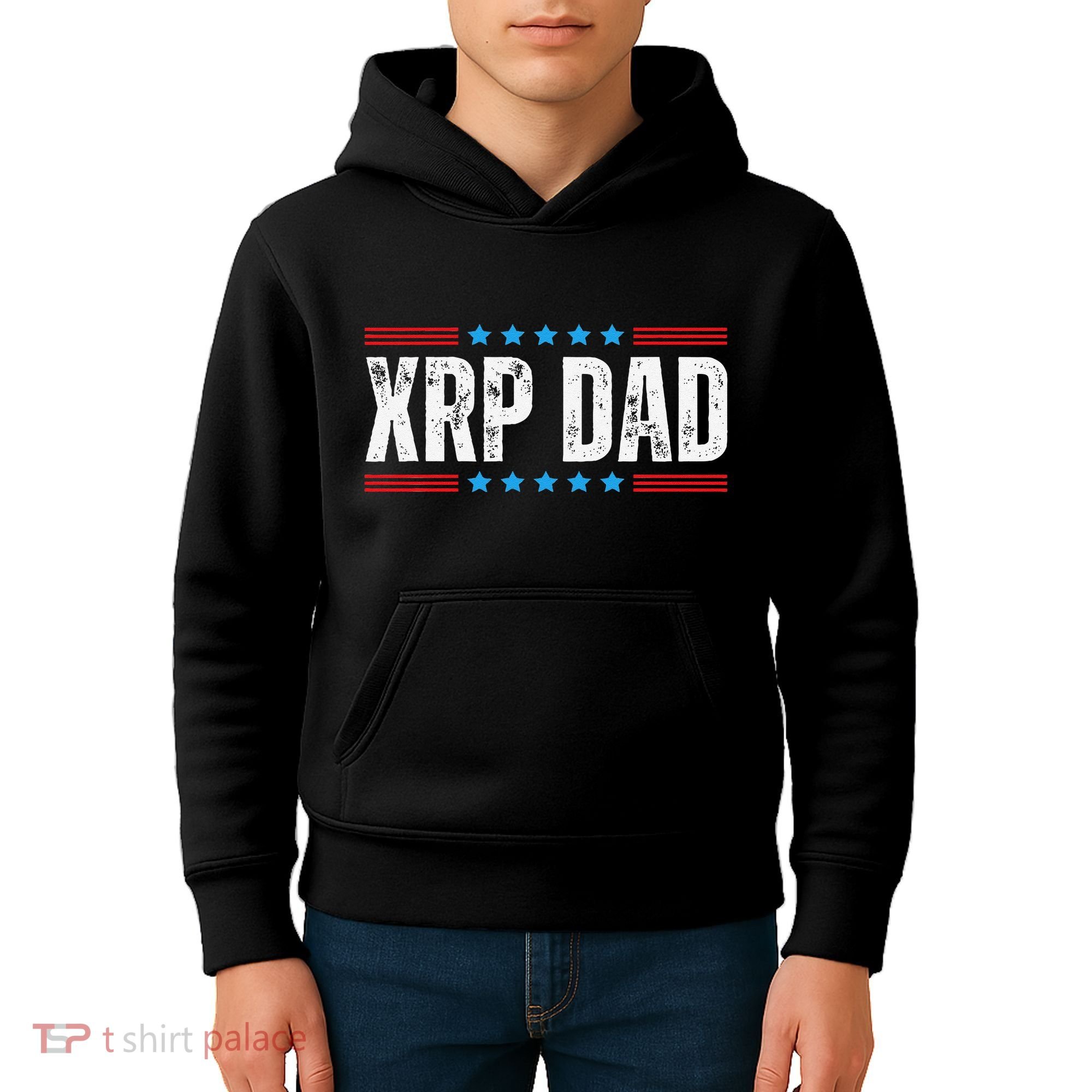 Xrp Dad Crypto Merchandise Kids Hoodie