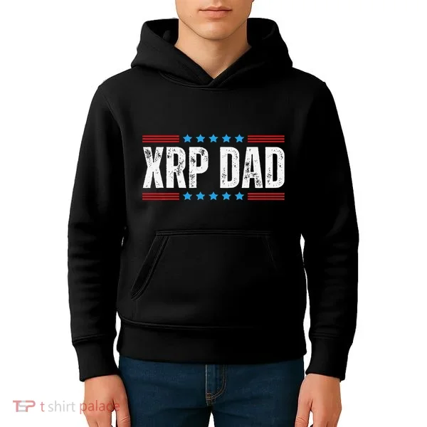 Xrp Dad Crypto Merchandise Kids Hoodie