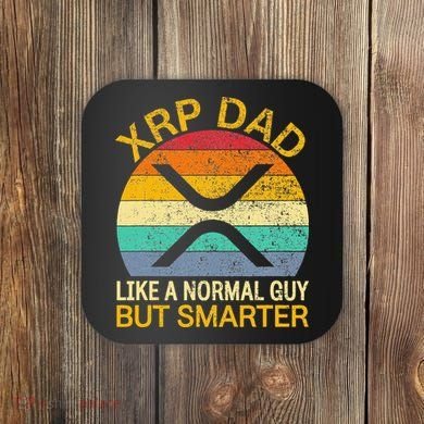 Xrp Dad Crypto Merchandise Definition Coaster
