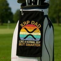 Xrp Dad Crypto Merchandise Definition Golf Towel thumb 2