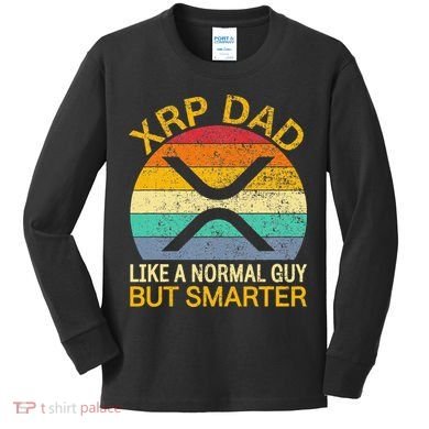 Xrp Dad Crypto Merchandise Definition Kids Long Sleeve Shirt