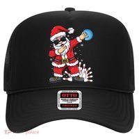 Xmas Dabbing Santa Bowling Ball And Pins Christmas Bowling Meaningful Gift Hat thumb 0
