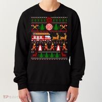 Xmas Firefighter Lover Fire Truck Fire Ugly Sweater Gift Women's Sweatshirt thumb 0