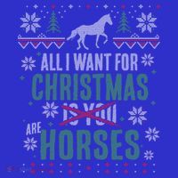 Xgiftmas Gift All I Want For Christmas Are Horses Gift Women's Tank Top thumb 5