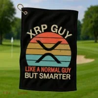 Xrp Guy Crypto Merchandise Definition Golf Towel thumb 1