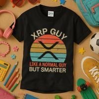 Xrp Guy Crypto Merchandise Definition Kids T-Shirt thumb 3