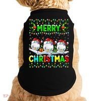Xmas Golf Lighting Santa Hat Merry Christmas Golf Gift Doggie Tank thumb 0
