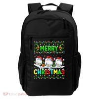 Xmas Golf Lighting Santa Hat Merry Christmas Golf Gift Backpack thumb 0