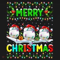 Xmas Golf Lighting Santa Hat Merry Christmas Golf Gift Backpack thumb 2