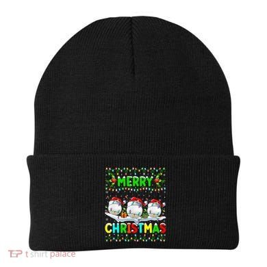 Xmas Golf Lighting Santa Hat Merry Christmas Golf Gift Beanie