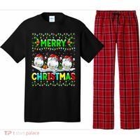 Xmas Golf Lighting Santa Hat Merry Christmas Golf Gift Pajama Set thumb 0