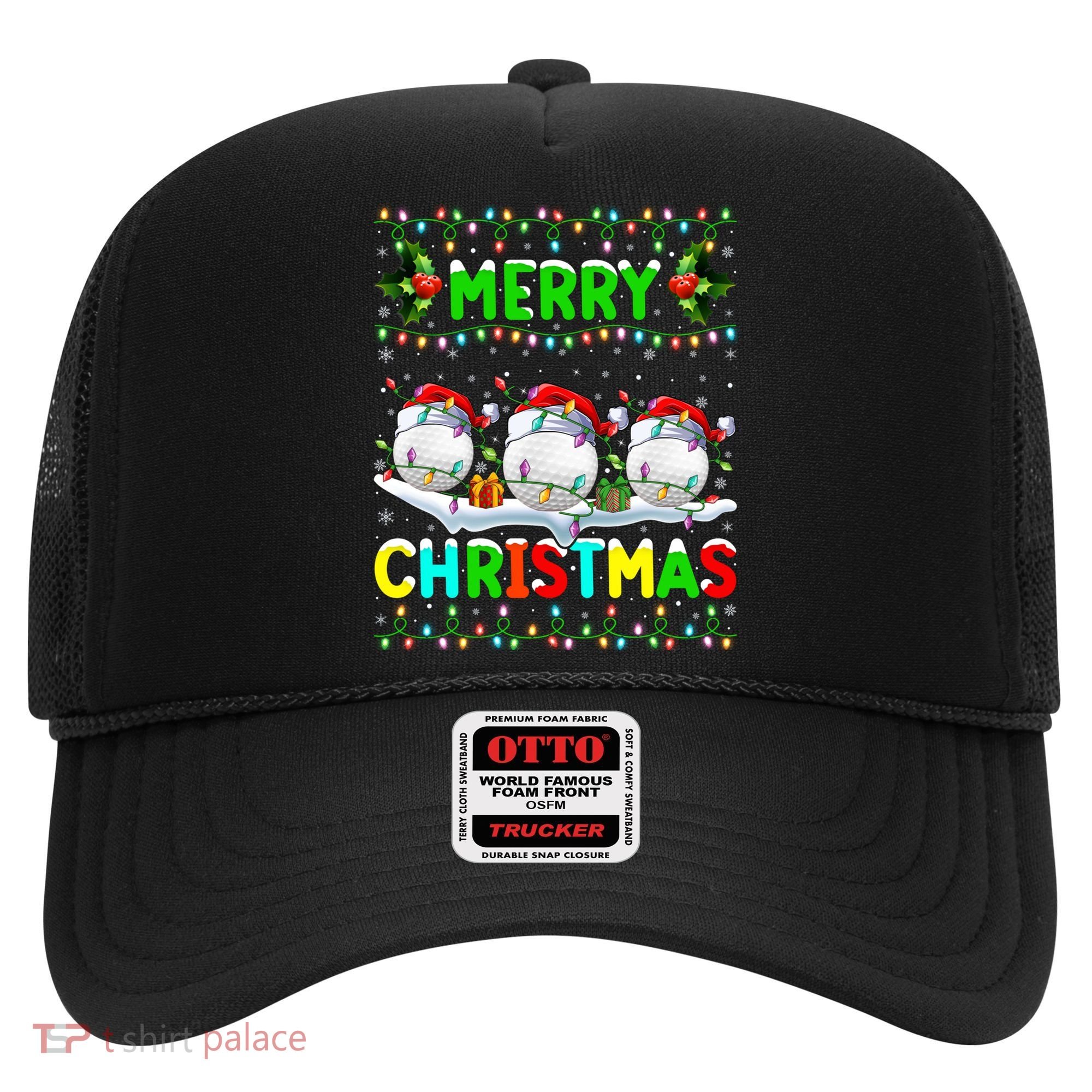 Xmas Golf Lighting Santa Hat Merry Christmas Golf Gift Hat
