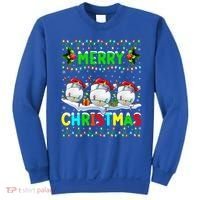 Xmas Golf Lighting Santa Hat Merry Christmas Golf Gift Sweatshirt thumb 0