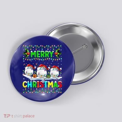Xmas Golf Lighting Santa Hat Merry Christmas Golf Gift Button