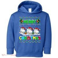 Xmas Golf Lighting Santa Hat Merry Christmas Golf Gift Toddler Hoodie thumb 0