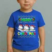 Xmas Golf Lighting Santa Hat Merry Christmas Golf Gift Toddler T-Shirt thumb 2