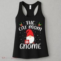 Xmas Holiday Family Matching The Cat Mom Gnome Christmas Women's Tank Top thumb 3